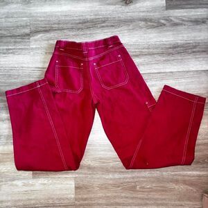 Garage Women's Red wide leg jeans